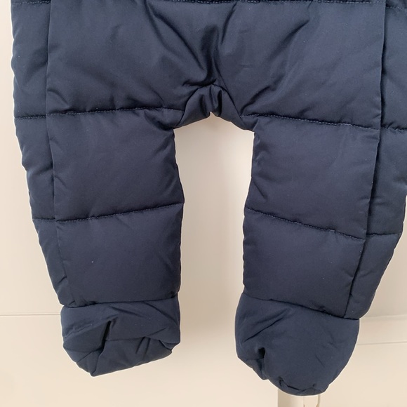 Jacadi Baby Boy Navy Blue One Piece Snowsuit 12M - Picture 8 of 13